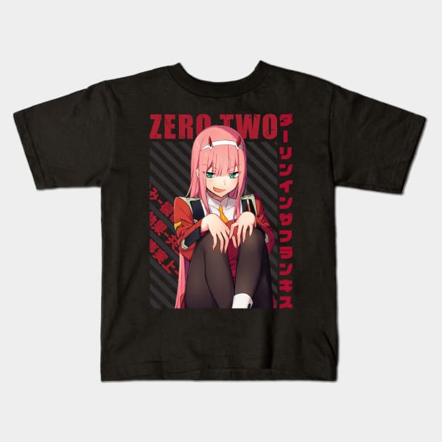 Darling in the franxx - Zero Two #02 Kids T-Shirt by Recup-Tout